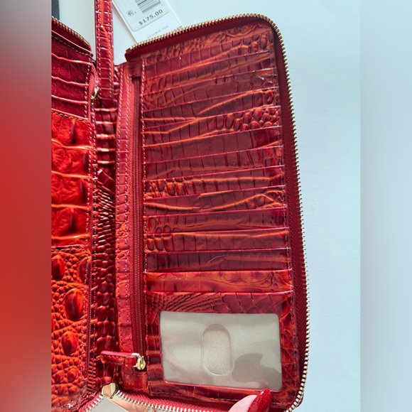 Brahmin- Skyler - Retired Radiant Red Melbourne Genuine Leather- NWT - Picture 7 of 10